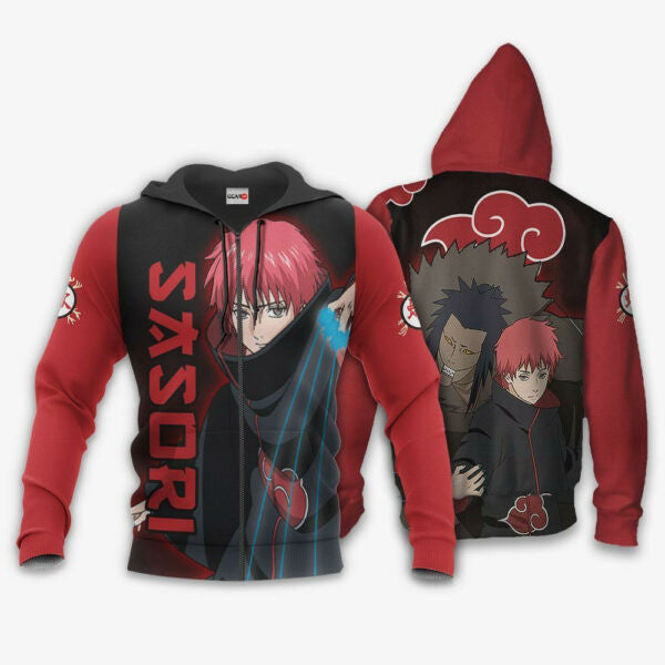 Buildercar - Akatsuki Sasori Naruto Anime 3k376 Fan Gift Stylist Unisex Cartoon 3d Hoodie 739