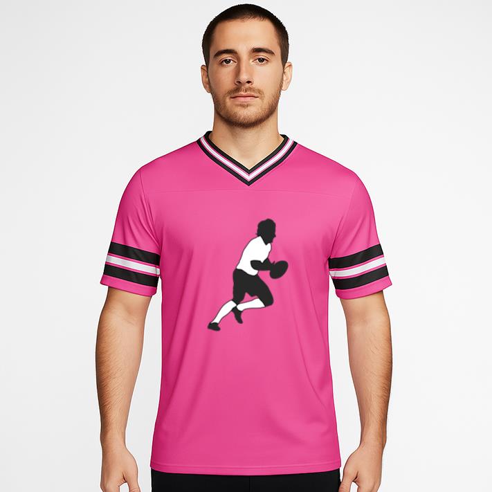 American Football Player Tackling Football Jersey - Image 4