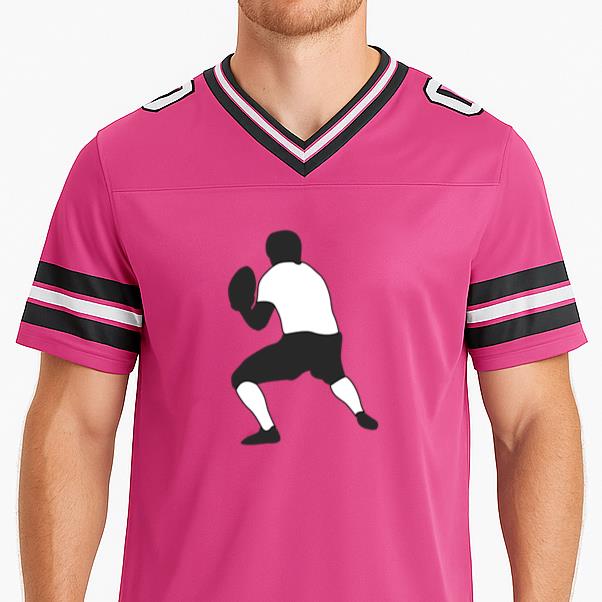 American Football Player Throwing Football Jersey - Image 3