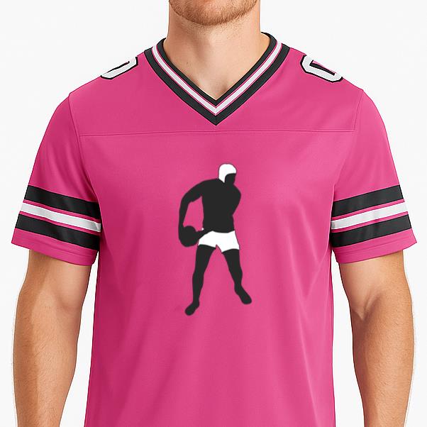 American Football Player Throwing Football Jersey - Image 3