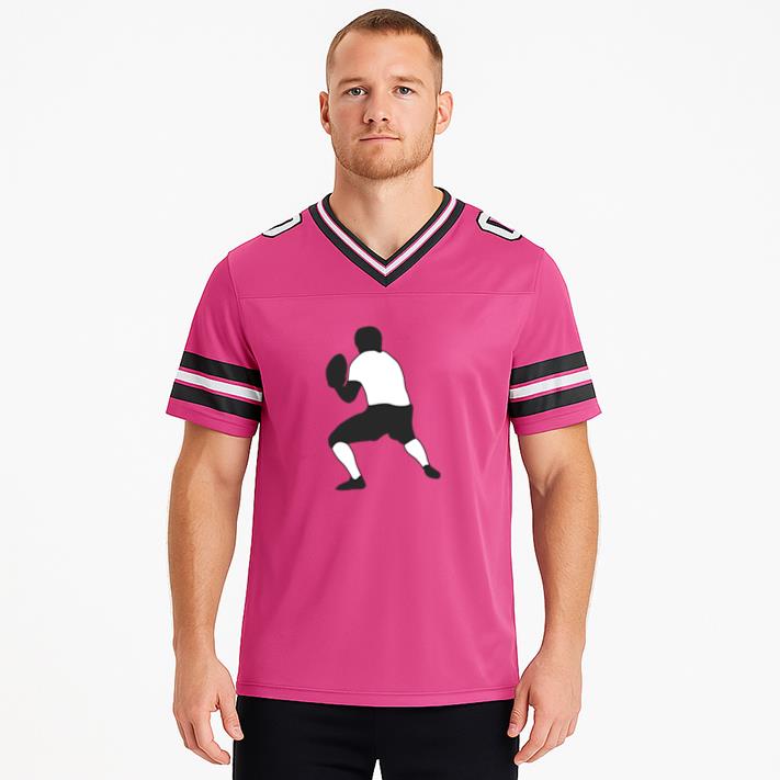 American Football Player Throwing Football Jersey - Image 2