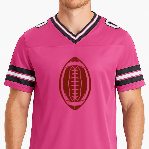 American Football Standing Cut Out Football Jersey - Image 3