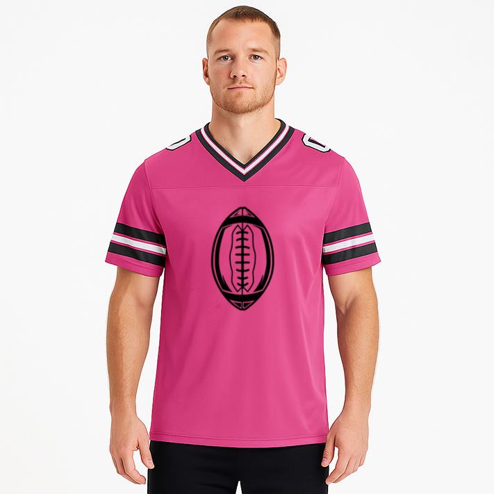 American Football Standing High Contrast Football Jersey - Image 2