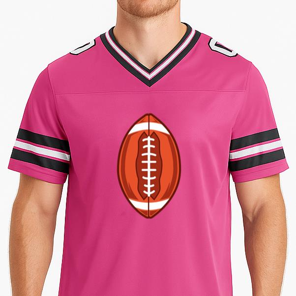 American Football Standing Illustration Football Jersey - Image 3