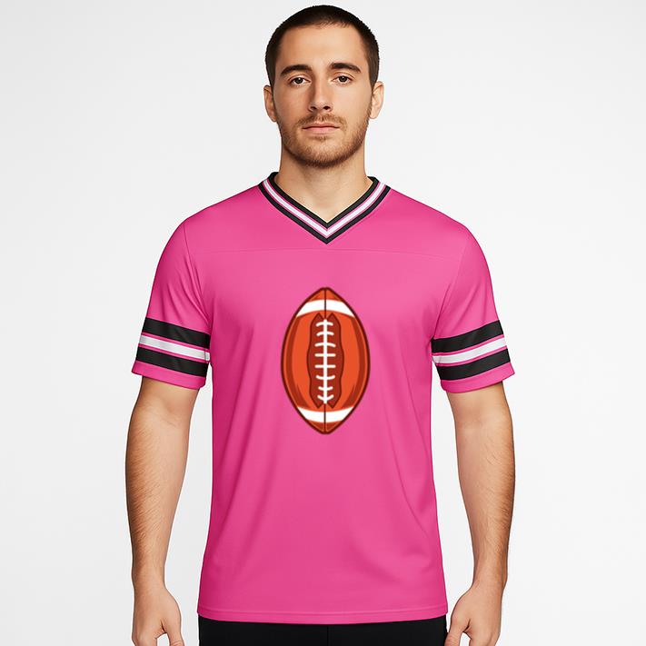 American Football Standing Illustration Football Jersey - Image 4