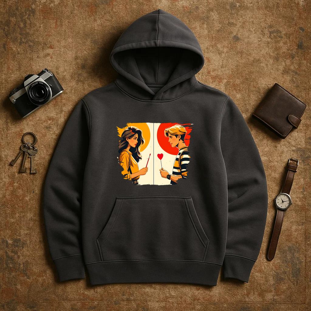 Angel Cheerful Bold Hoodie