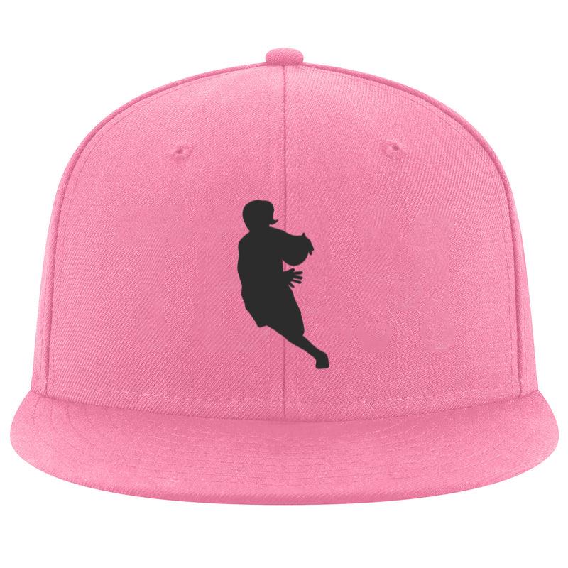 Basketball Player Female Player Ball Running Hair Ponytail Silhouette Cap