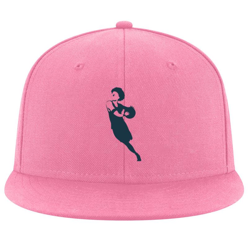 Basketball Player Female Running Ball Player Outfit Detailed Silhouette Cap