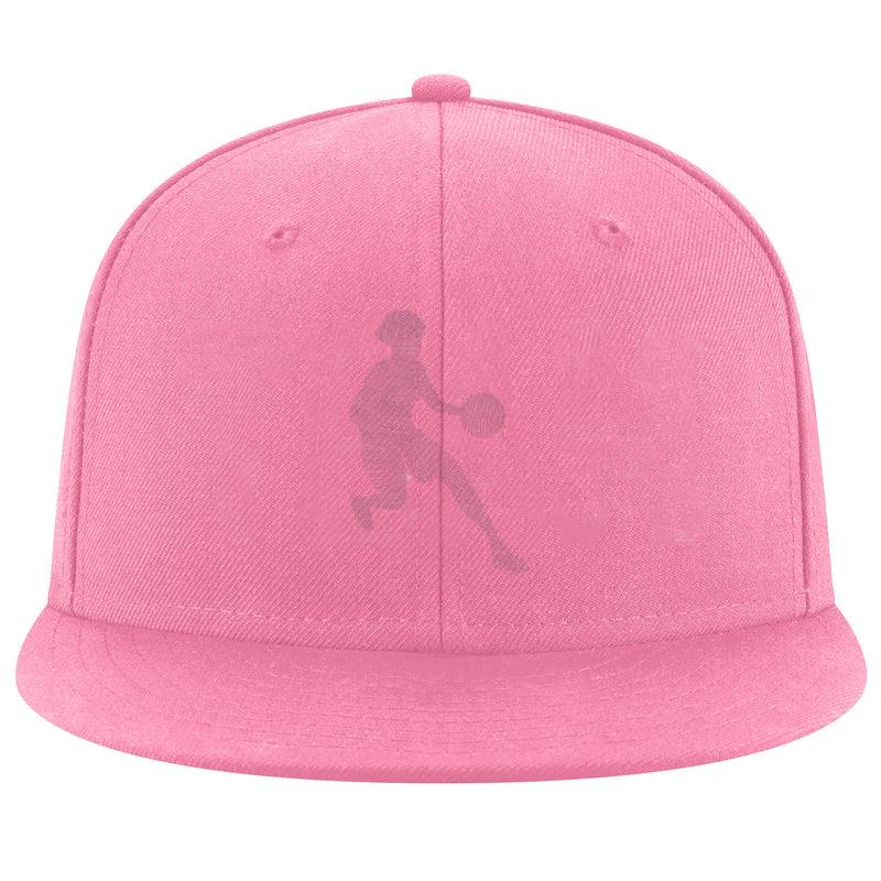 Basketball Player Female Running Ball Player Outfit Striped Silhouette Cap