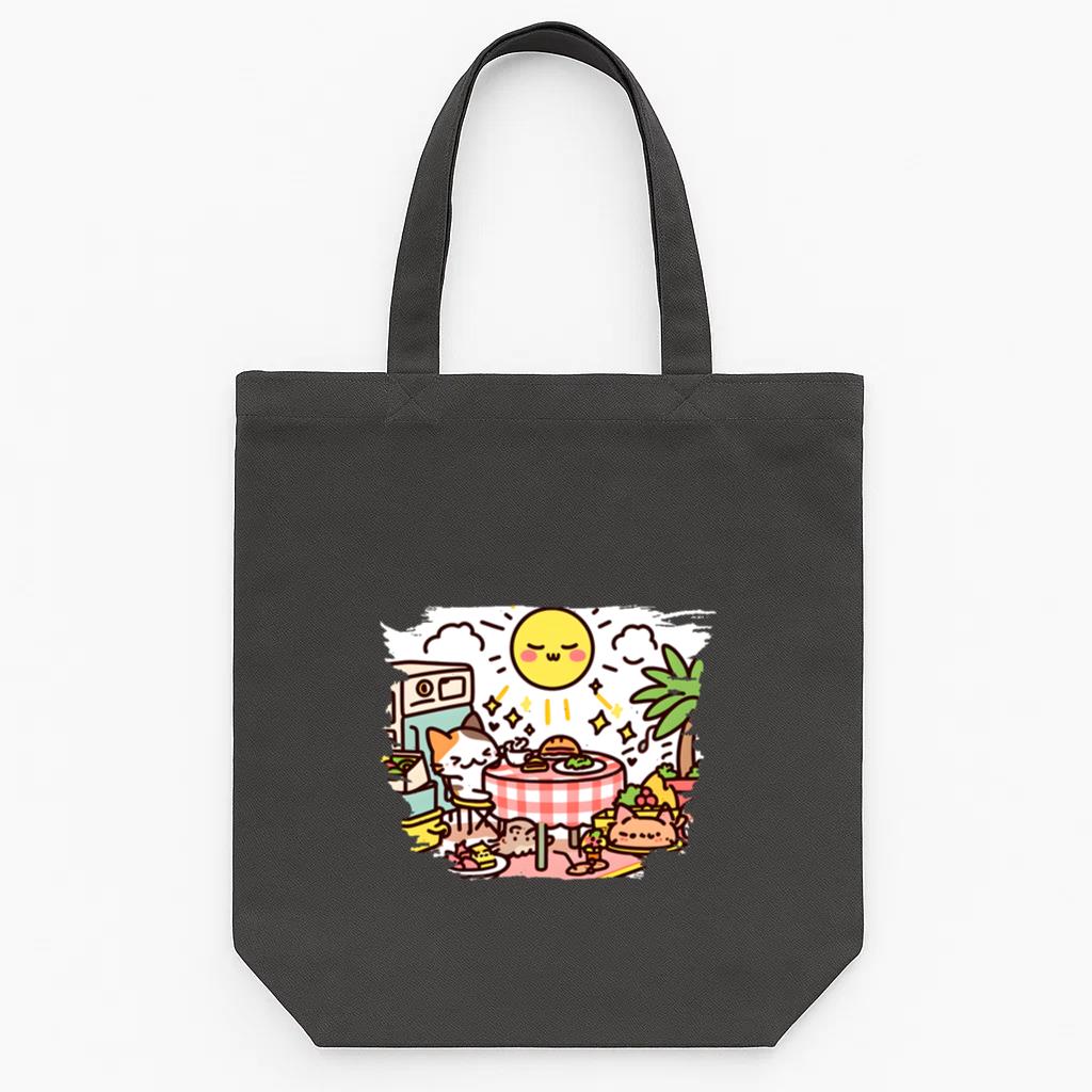 Character Cheerful Vibrant Tote Canvas Bag