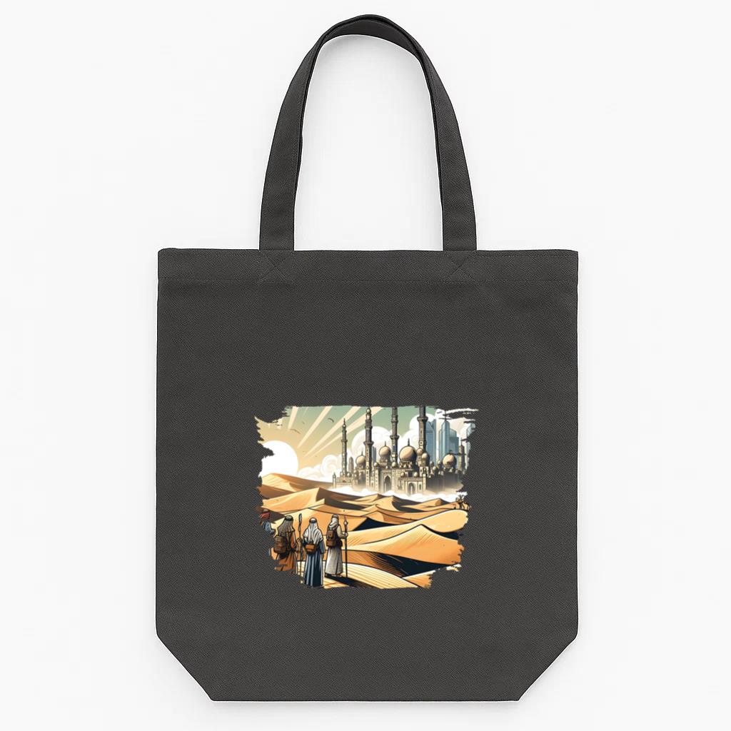 Character Elegant Abstract Tote Canvas Bag