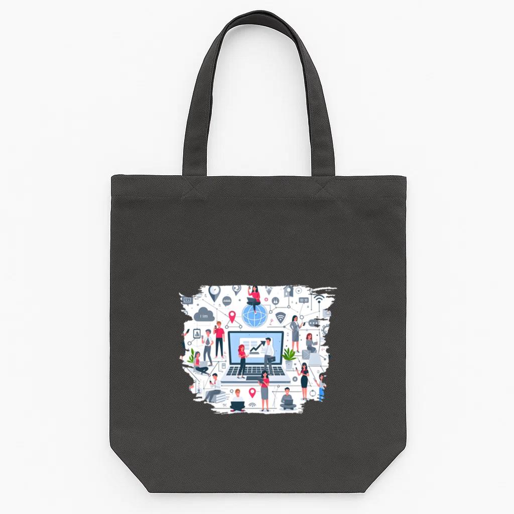 Design Elegant Charming Tote Canvas Bag