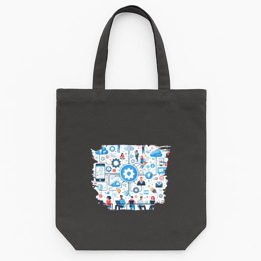 Figure Happy Charming Tote Canvas Bag