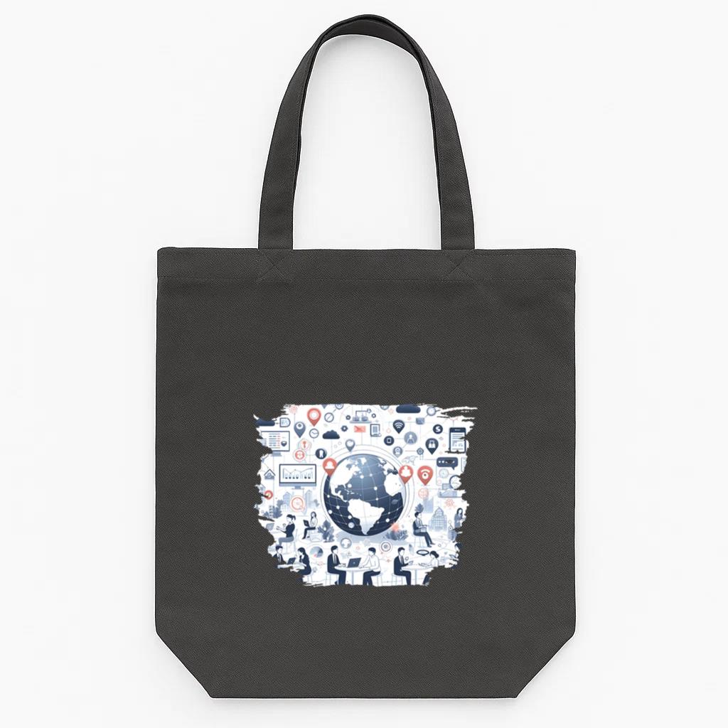 Figure Lovely Modern Tote Canvas Bag