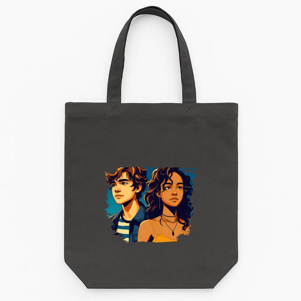 Flower Peaceful Simple Tote Canvas Bag