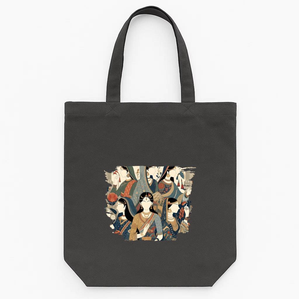 Flower Shiny Bright Tote Canvas Bag
