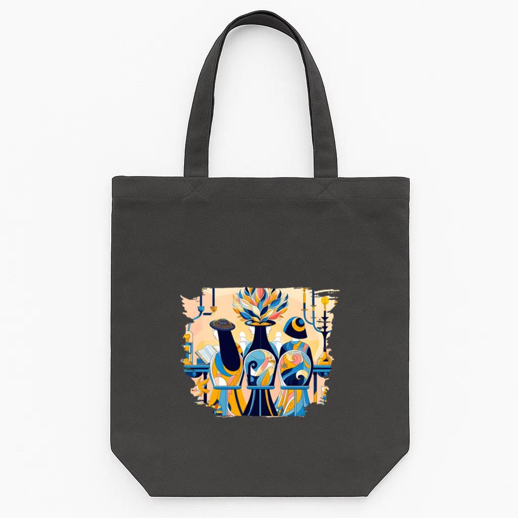 Flower Shiny Simple Tote Canvas Bag