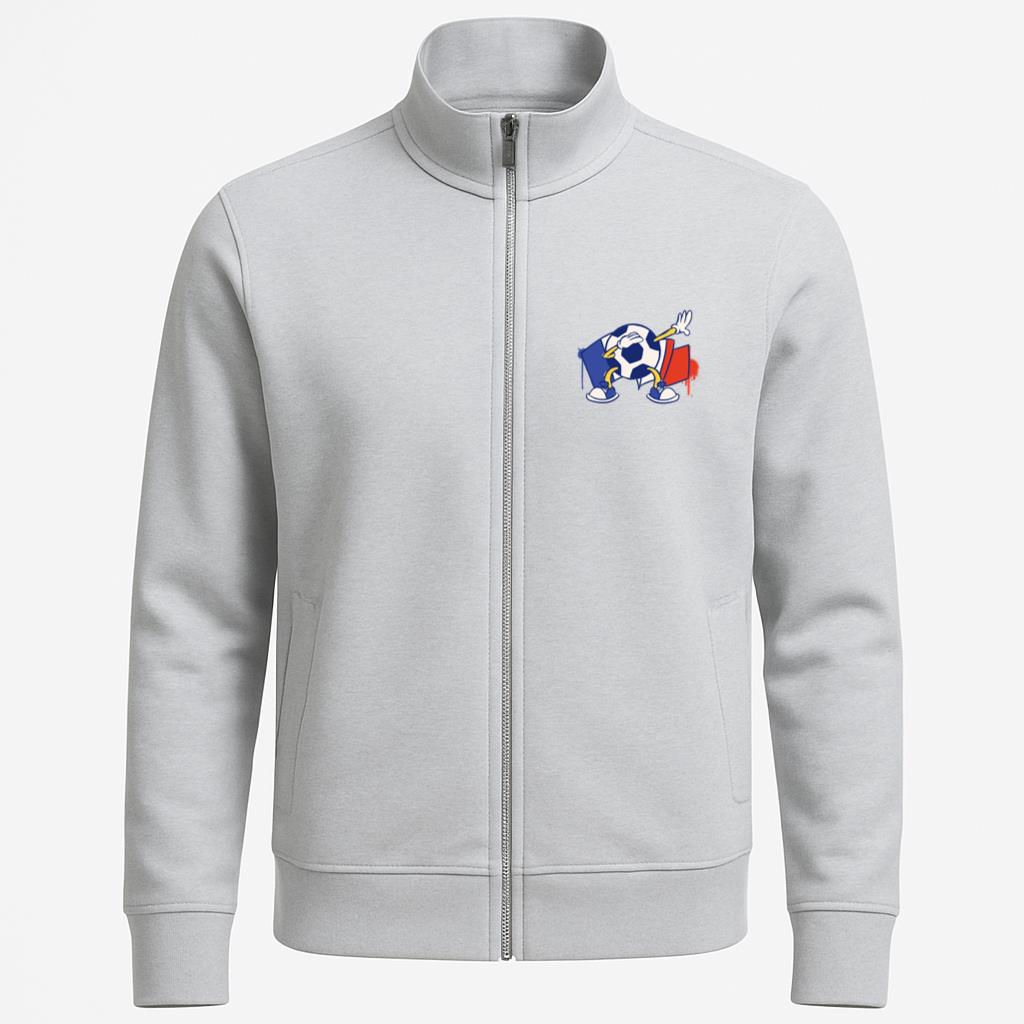 France Flag Soccer Ball Sport Character Jacket