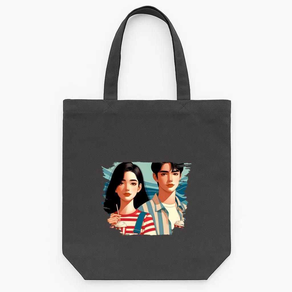 Glow Happy Creative Tote Canvas Bag
