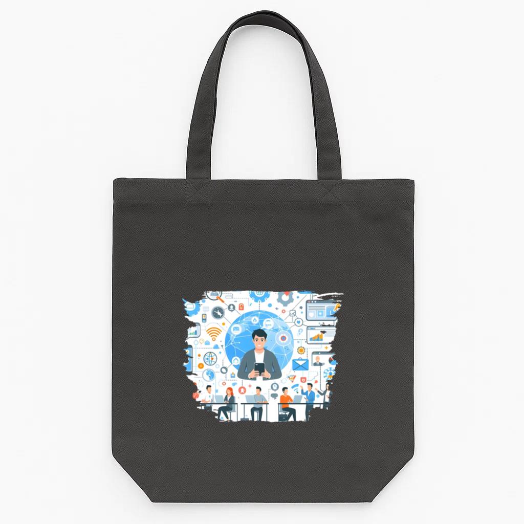 Hero Bright Minimal Tote Canvas Bag