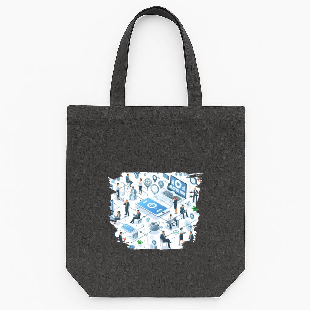 Icon Bold Artistic Tote Canvas Bag