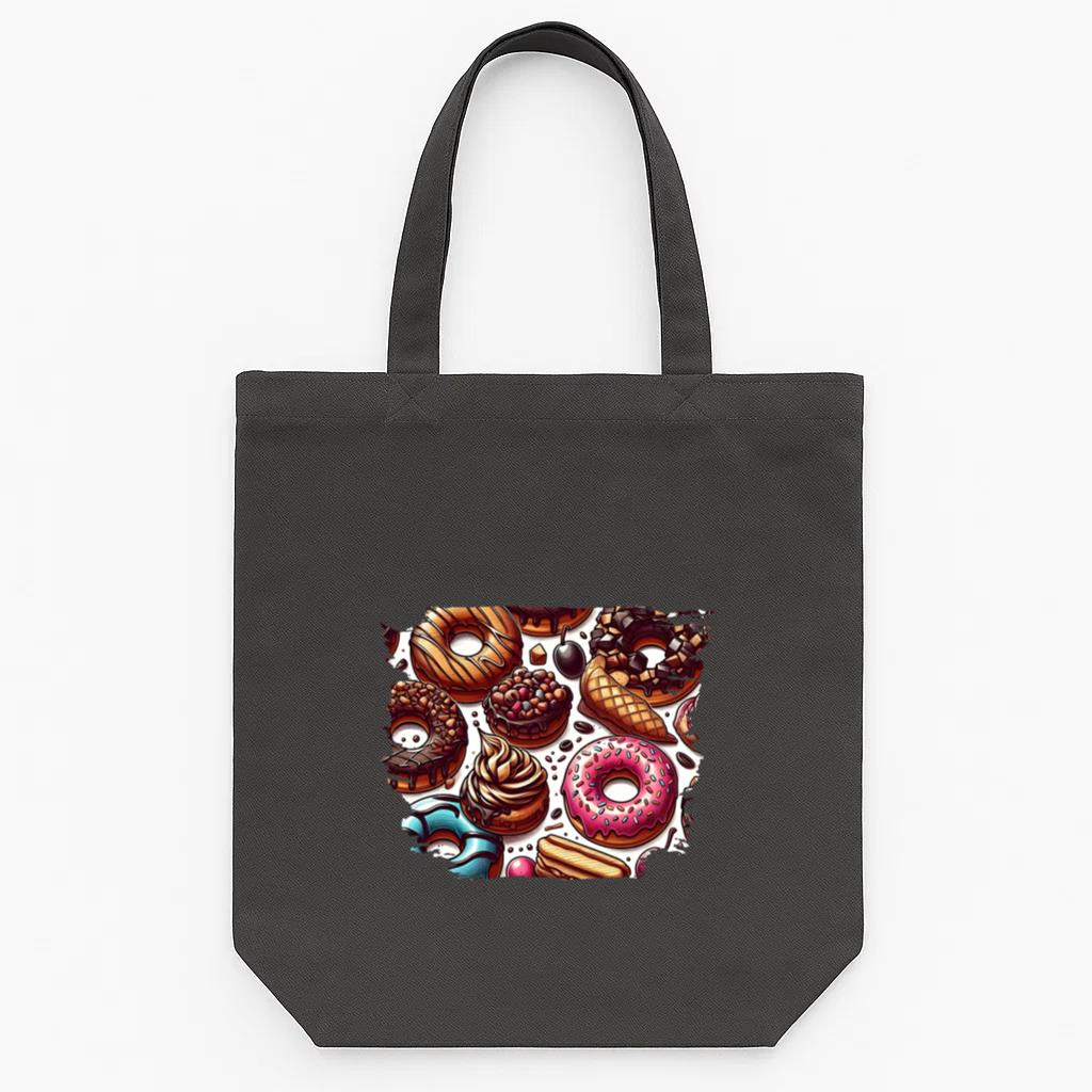 Icon Cheerful Playful Tote Canvas Bag