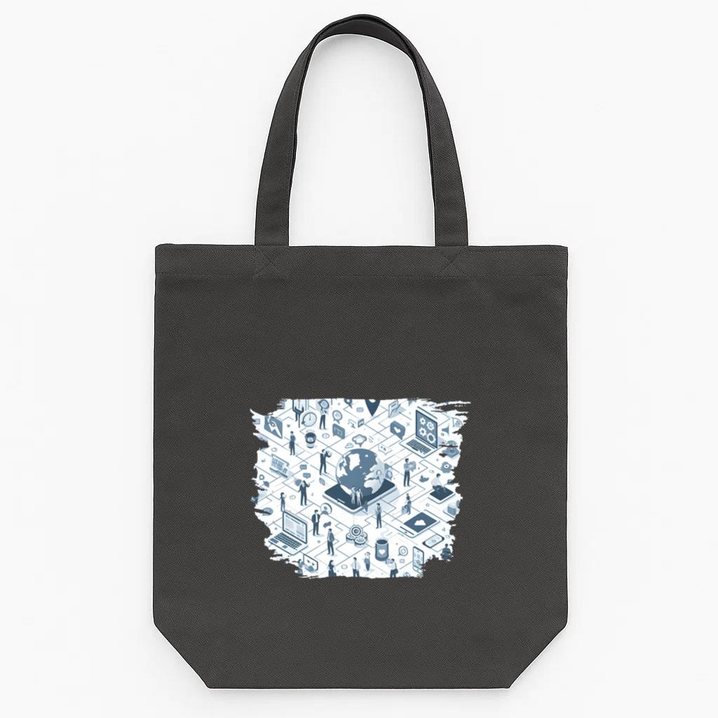 Icon Shiny Vintage Tote Canvas Bag
