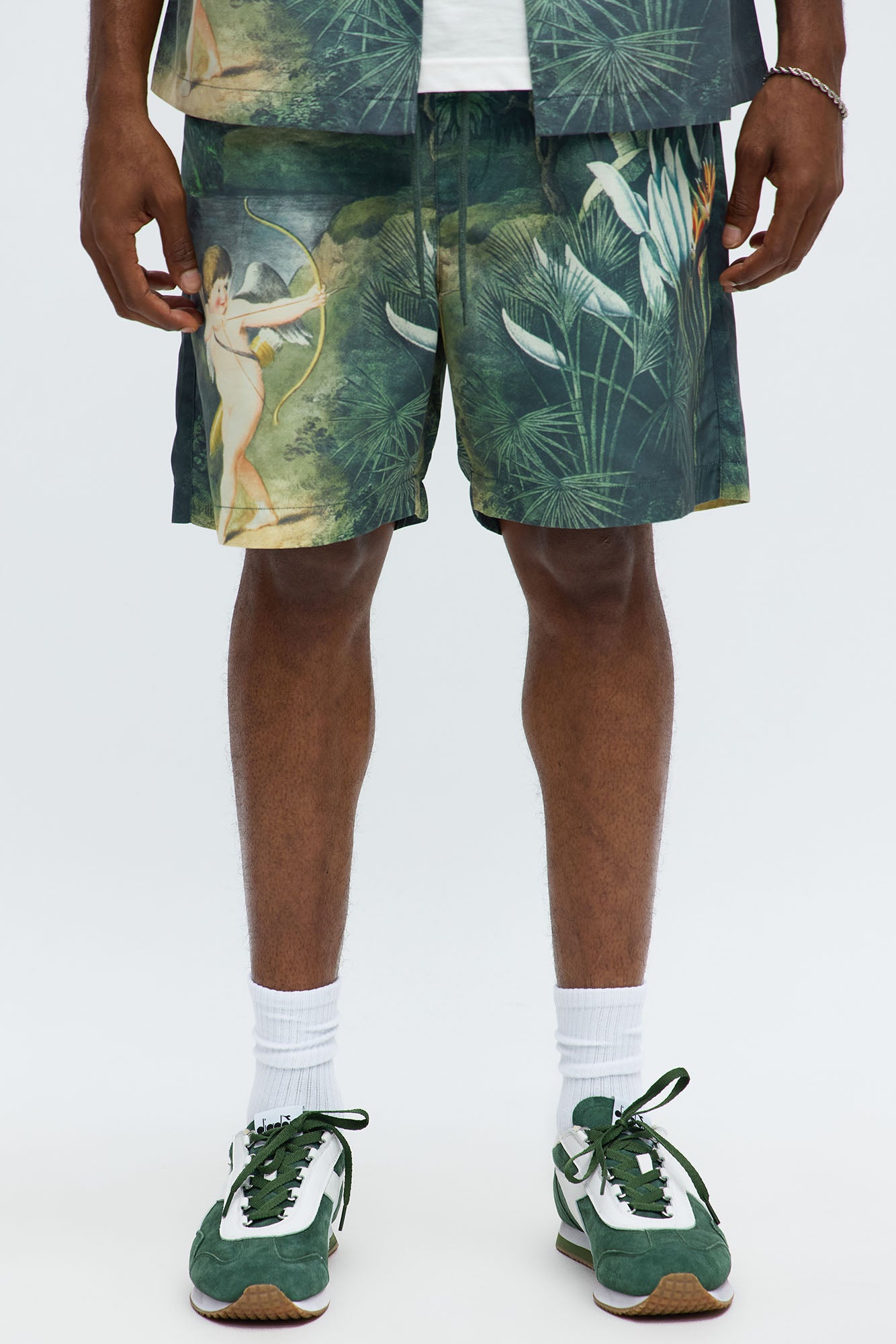 Cupid Relaxed Drawstring Shorts - Multi Color Casual Men's Shorts