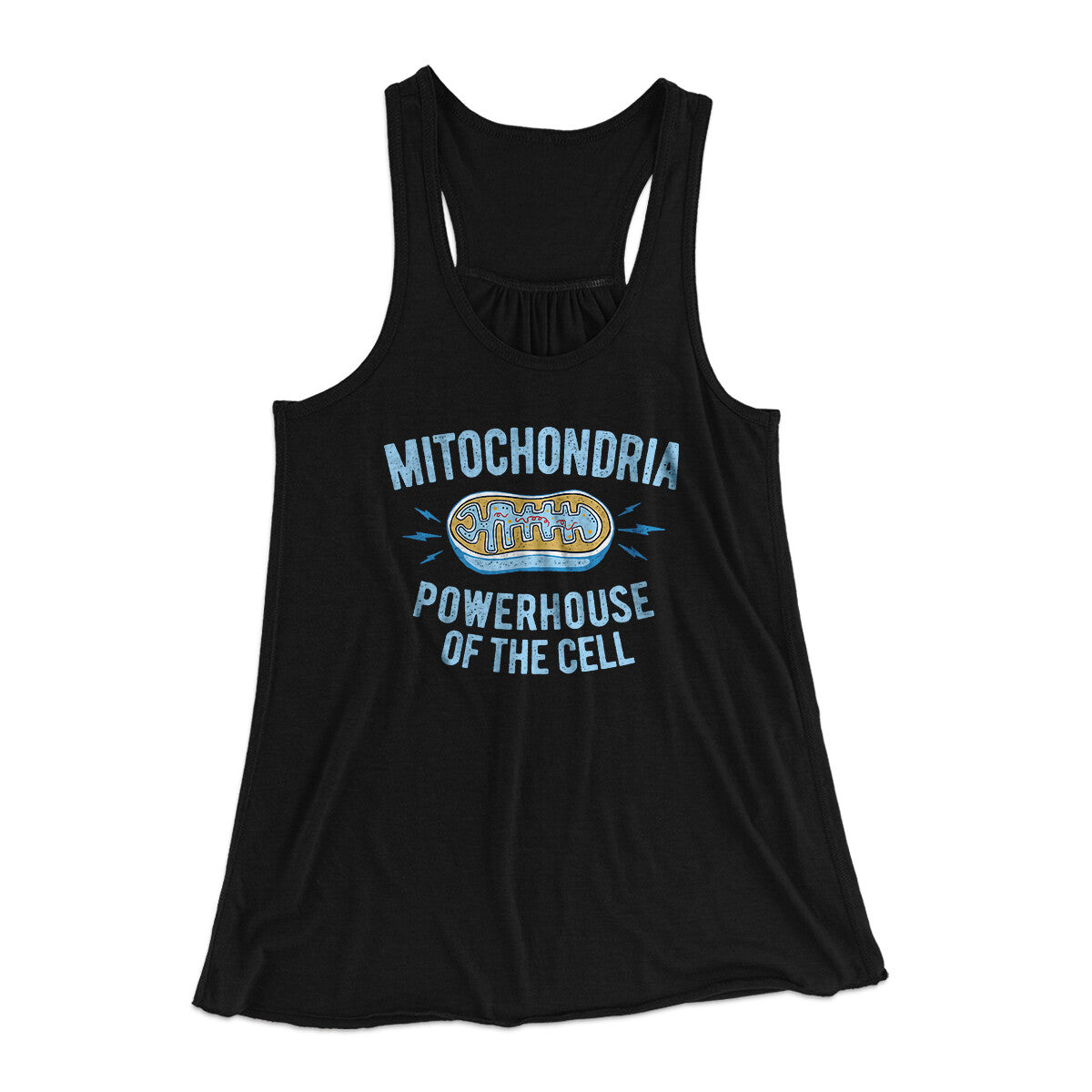 Mitochondria Powerhouse Of The Cell Women's Flowey Racerback Tank Top