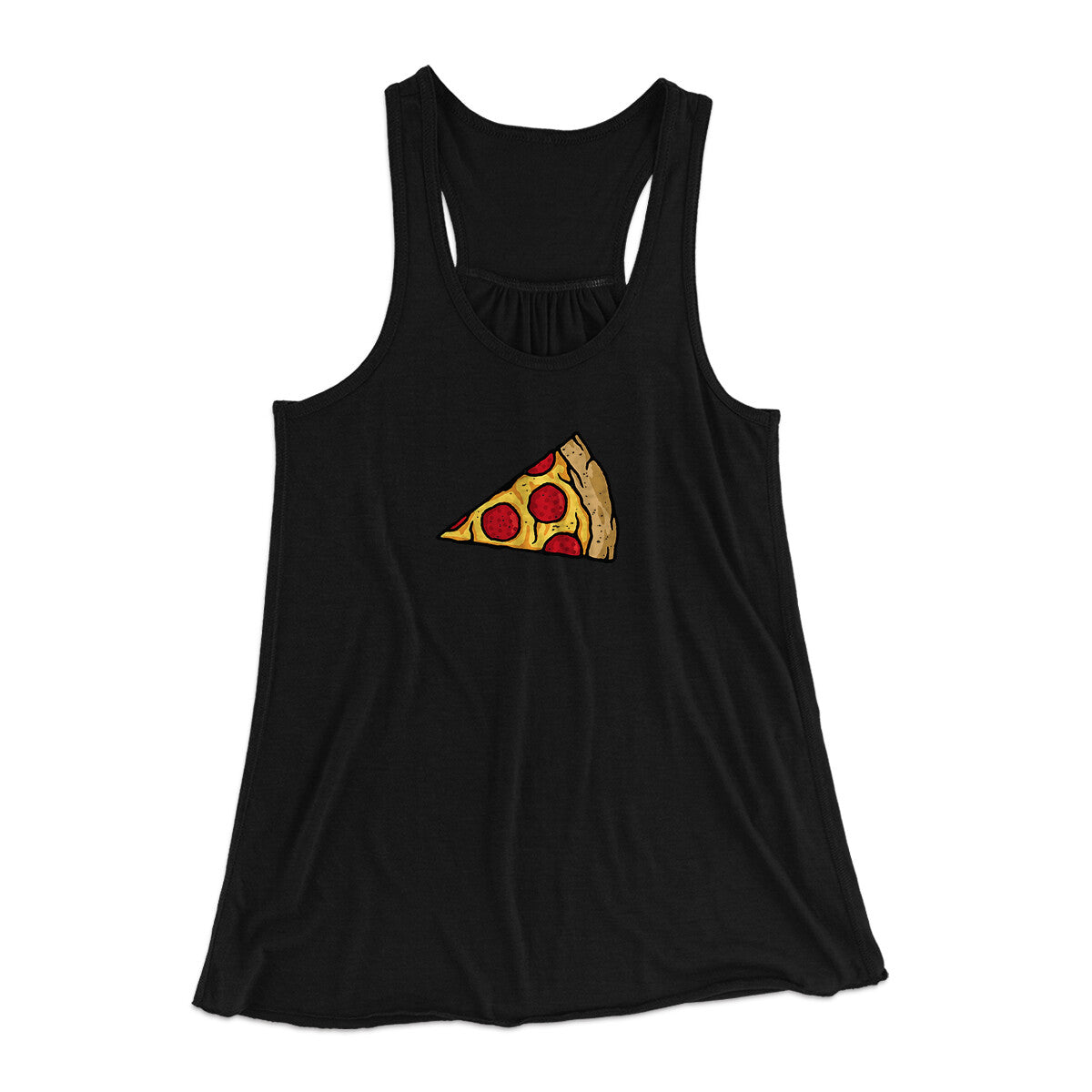 Pizza Slice Couple's Shirt Women's Flowey Racerback Tank Top