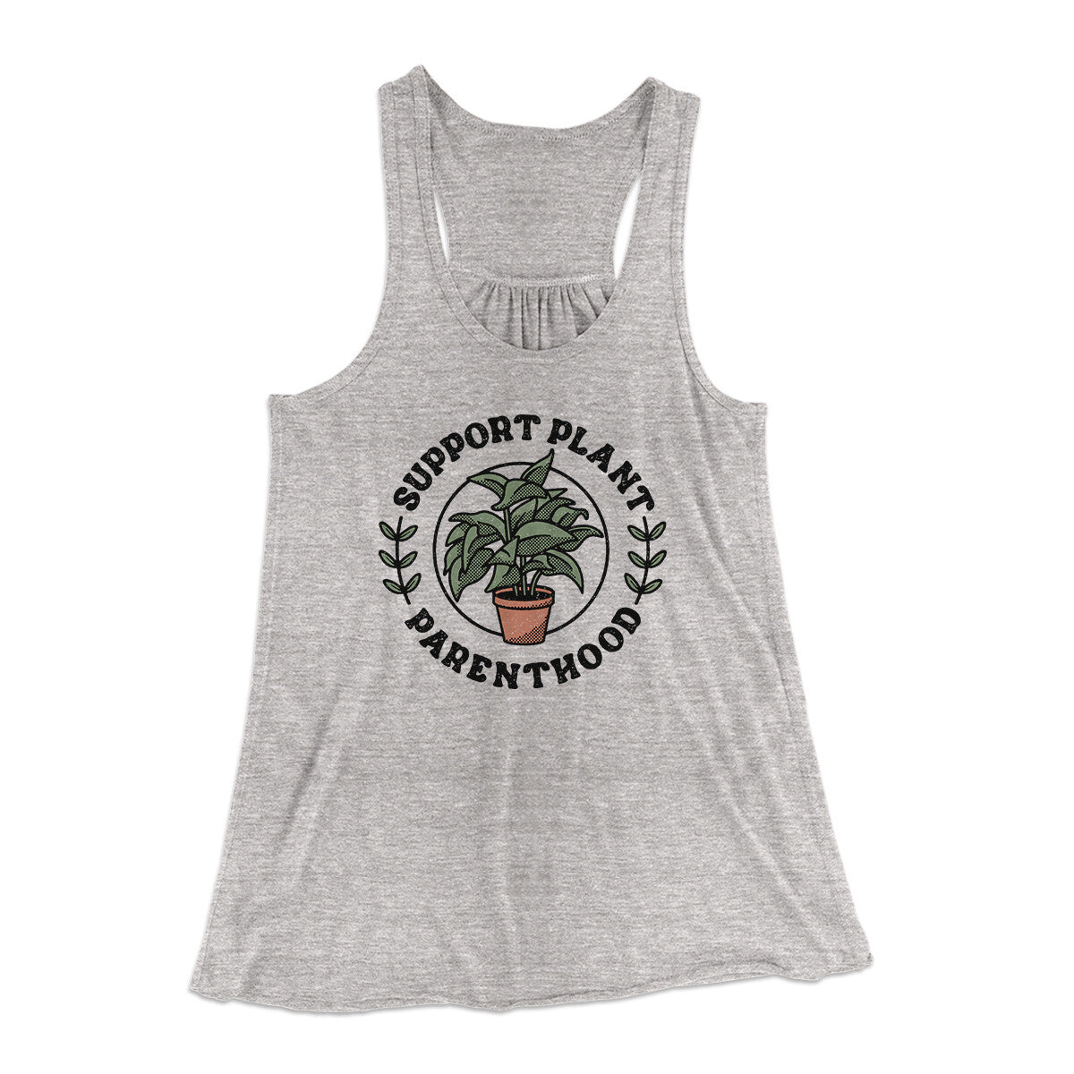 Support Plant Parenthood Women's Flowey Racerback Tank Top